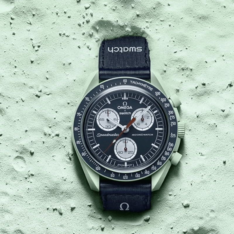 Omega x Swatch Moon Swatch Mission on Earth Speedmaster Blue and Green - New - GULFSTREAM FZE
